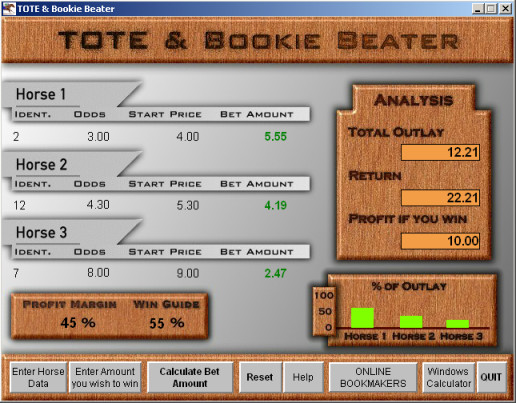 Screenshot of TOTE and Bookie Beater 1